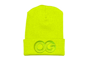 OG BEANIE.  NEON YELLOW