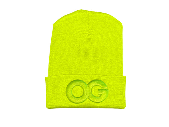 OG BEANIE.  NEON YELLOW