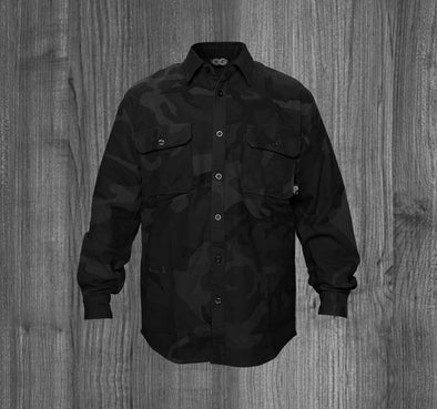 ENVIRONMENT OG FLANNEL.  BLACK CAMO