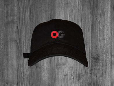 OG DAD HAT.  BLACK  BRED