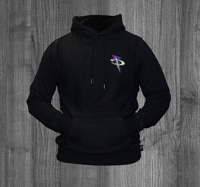 PENNY HOODY.  BLACK / GALAXY