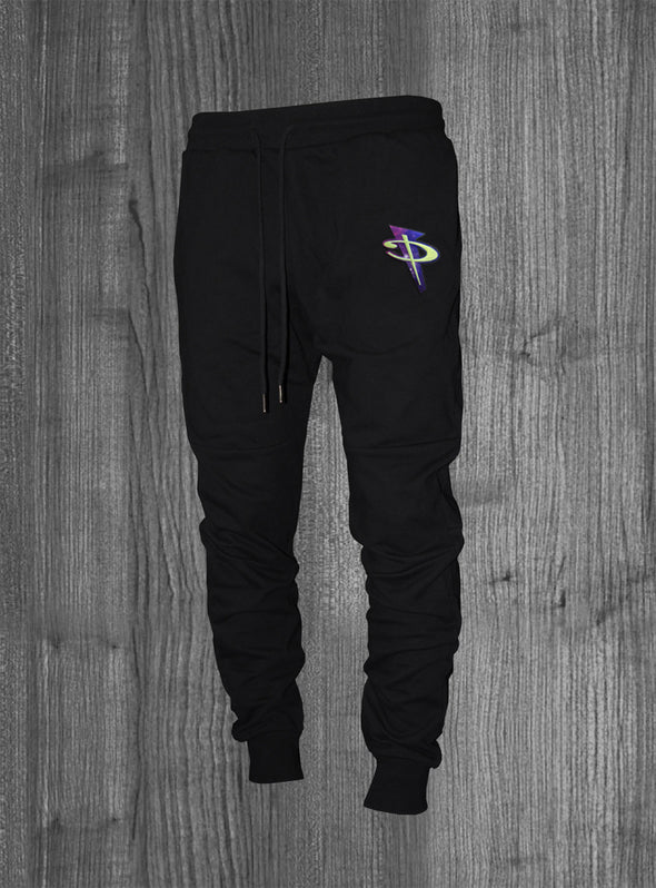 PENNY JOGGERS.  BLACK / GALAXY