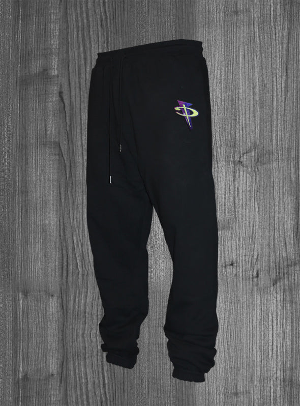 PENNY SWEATPANTS.  BLACK / GALAXY