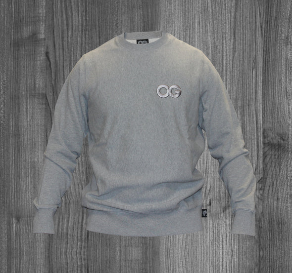 OG CREW SWEATSHIRT.  ALL GREY