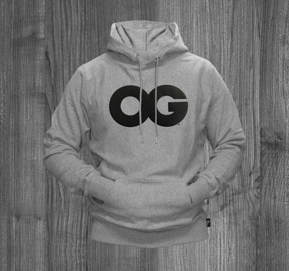 OG HOODY.  HEATHER GREY / BLACK