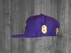 GOAT SNAP BACK.  PURPLE / WHITE & GOLD