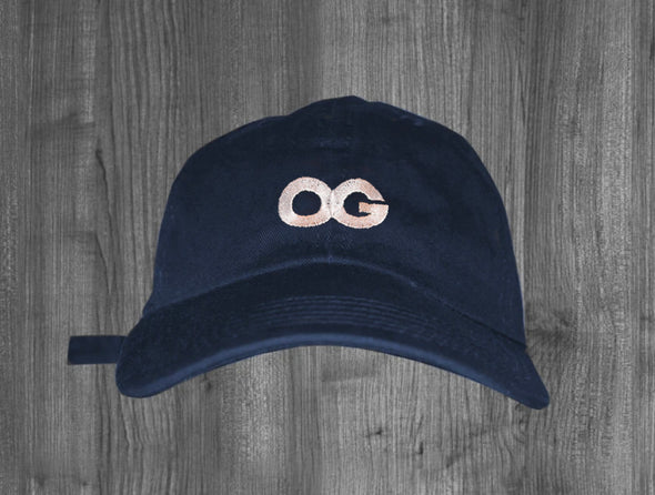 OG DAD HAT.  NAVY BLUE / WHITE