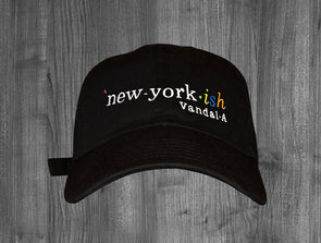 NEW YORK - ISH DAD HAT.  BLACK