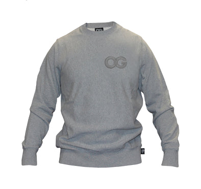 OG CREW SWEATSHIRT.  ALL GREY