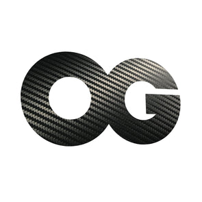 OG STICKER.  CARBON FIBER