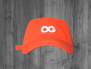 OG DAD HAT.  ORANGE / WHITE