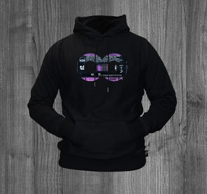 OG PURPLE TAPE HOODY.  BLACK