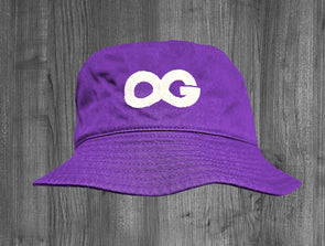 OG BUCKET HAT.  PURPLE / WHITE