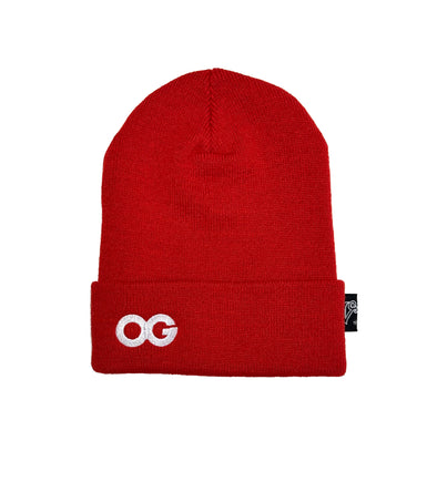 OG BEANIE.  RED / WHITE