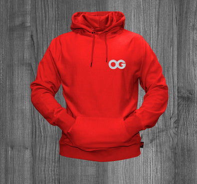 OG HOODY.  RED / WHITE