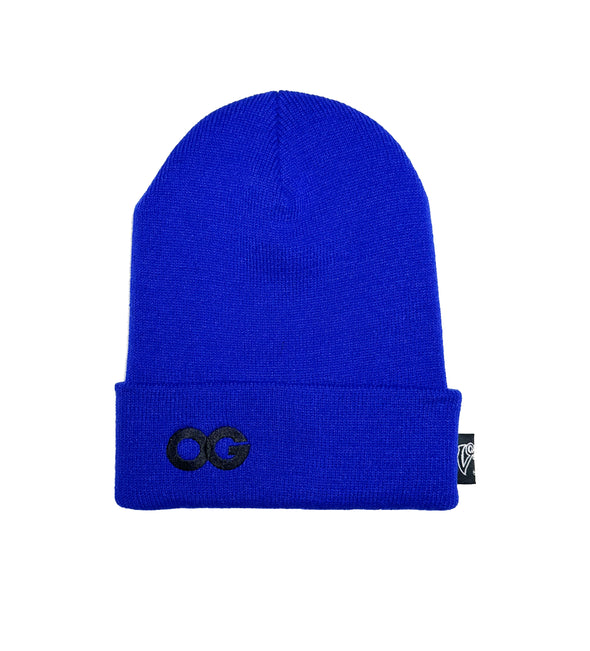 OG BEANIE.  ROYAL / BLACK