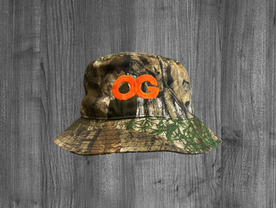 OG REAL TREE BUCKET HAT.  NEON ORANGE