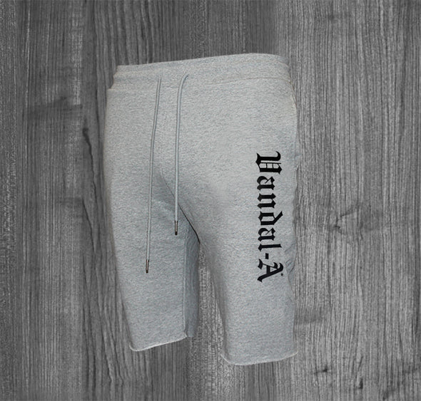 VANDAL-A SHORTS.  HEATHER GREY / BLACK