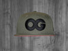 OG 59/50 FITTED HAT.  OLIVE / BLACK
